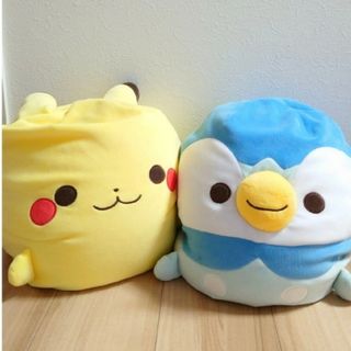 ポケモン(ポケモン)のむぎゅっとピカチュウ&ポッチャマ(ぬいぐるみ)