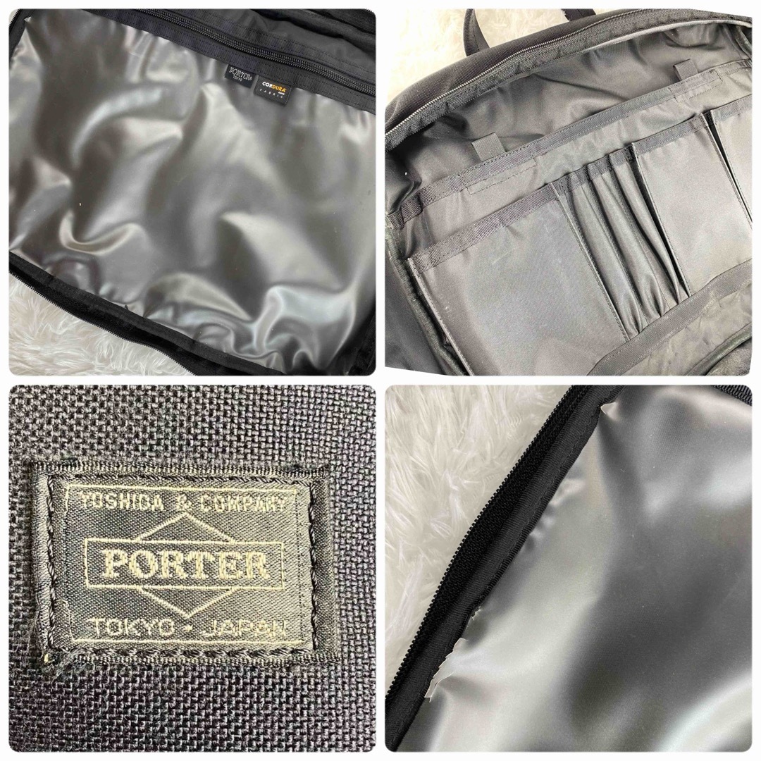 【PORTER】ポーター 3way ビジネスバッグ 黒 A4 PC収納可 9