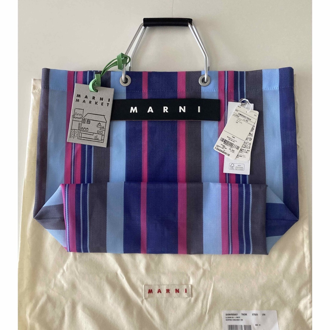 新品未使用☆マルニ☆MARNI☆バッグ☆ストライプ