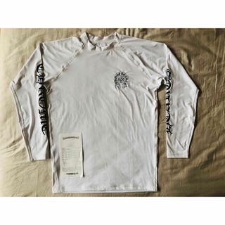 クロムハーツ(Chrome Hearts)の本物クロムハーツラッシュガードL白ロンTシャツ水着ウェットスーツパーカーパンツ(Tシャツ/カットソー(七分/長袖))