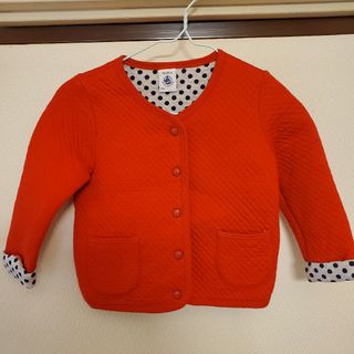 プチバトー(PETIT BATEAU)の美品☆プチバトー80cmカーディガン(カーディガン/ボレロ)