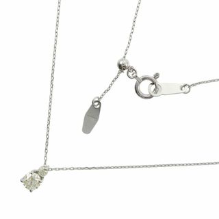 ネックレス K18WG ダイヤ0.193ct/0.02ct ハート&キューピッドの通販