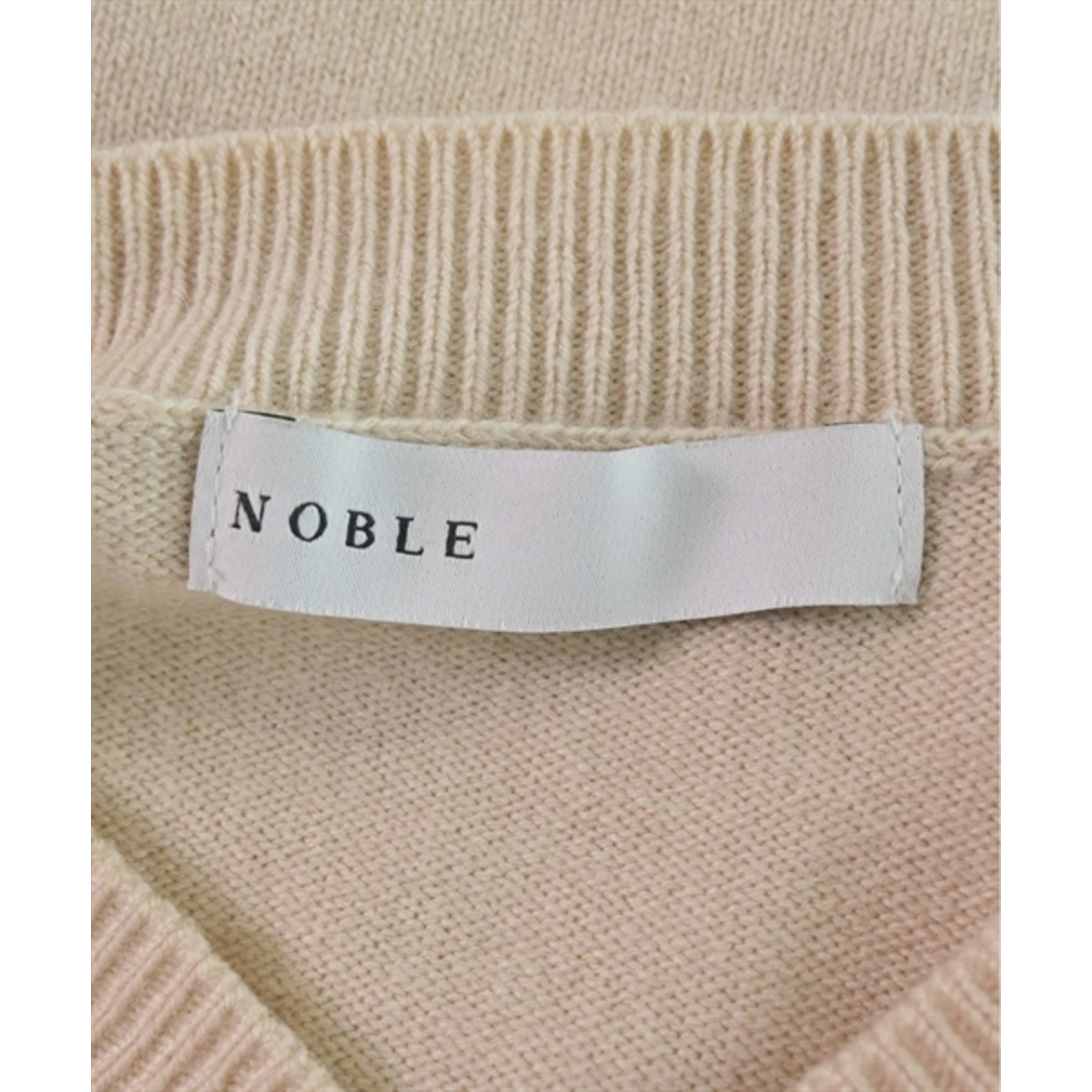 Noble(ノーブル)のNOBLE ノーブル ニット・セーター F ベージュ 【古着】【中古】 レディースのトップス(ニット/セーター)の商品写真