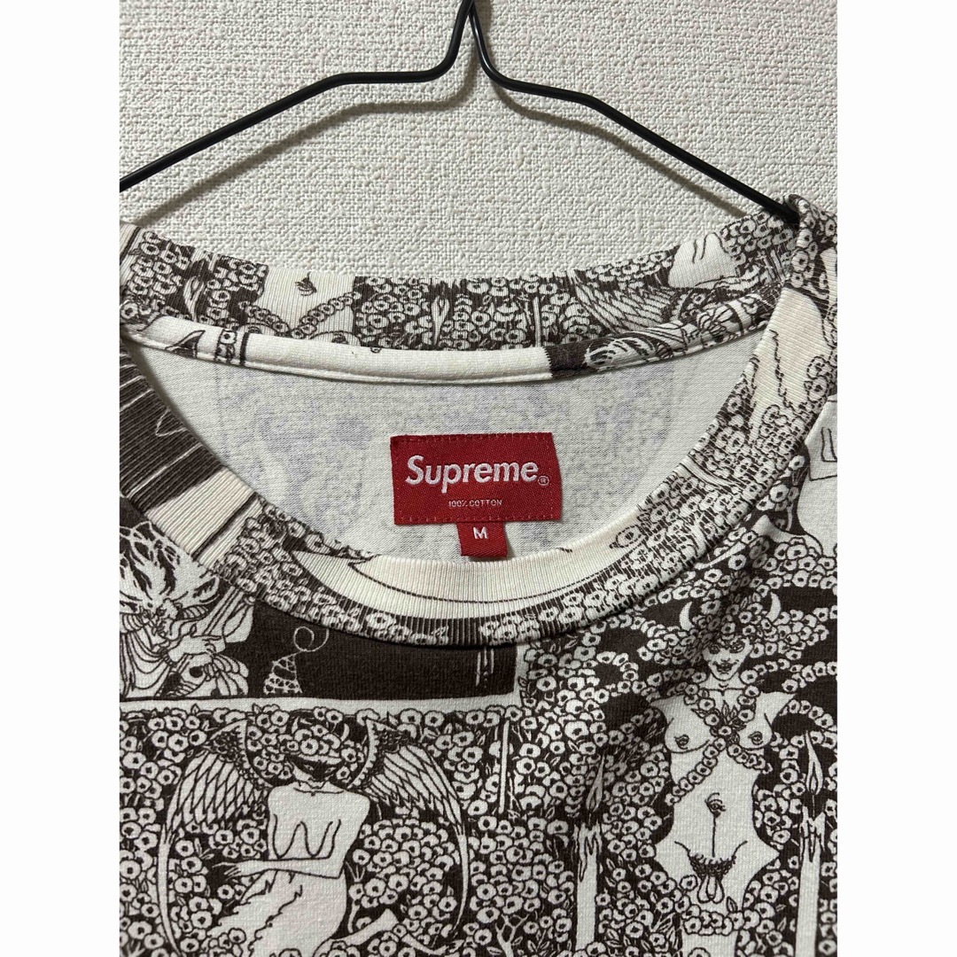 入手困難・希少モデル】シュプリーム☆総柄&刺繍ロゴ入りロンT Tシャツ