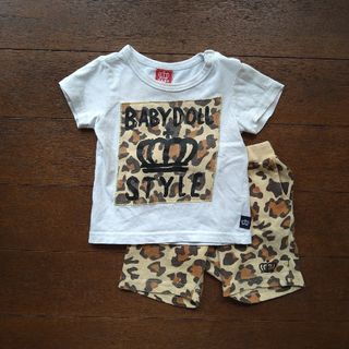 ベビードール(BABYDOLL)のBABYDOLL　Tシャツ＆半ズボン　80cm(Ｔシャツ)