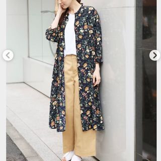 レプシィム(LEPSIM)の【美品】LIPSEM  レプシィム　 ロングシャツワンピース　花柄(シャツ/ブラウス(長袖/七分))