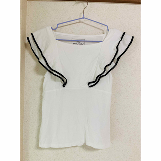 ジーユー(GU)のジーユー　マリン風　ノースリーブシャツ　(Tシャツ(半袖/袖なし))