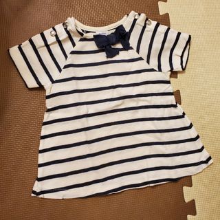 プチバトー(PETIT BATEAU)の美品☆プチバトーボーダートップス(シャツ/カットソー)