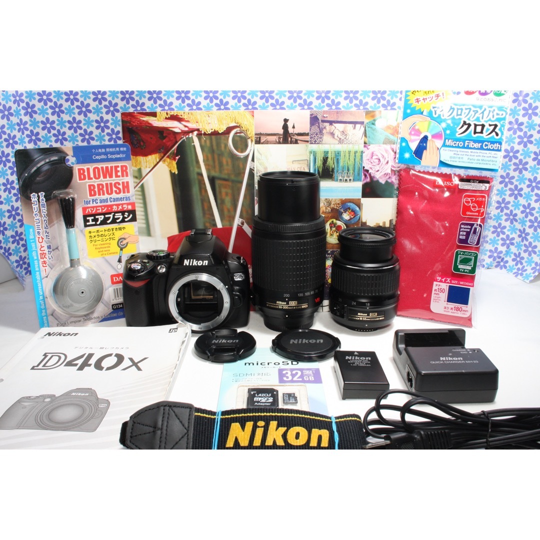 極美品❤️Nikon D40X ダブルズームキット❤️超高画質❤️