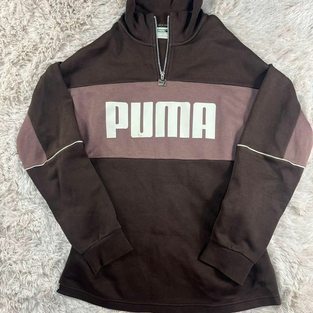 PUMA(プーマ)の【 大きいサイズ 】 プーマ　完売品　セットアップ　スウェット　ビッグロゴ　L メンズのトップス(ジャージ)の商品写真