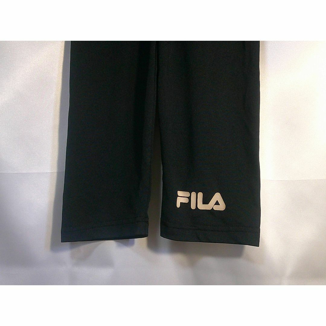 FILA(フィラ)の＜№1843＞(130cm)☆FILA(フィラ)レギンス・ブラック キッズ/ベビー/マタニティのキッズ服女の子用(90cm~)(パンツ/スパッツ)の商品写真