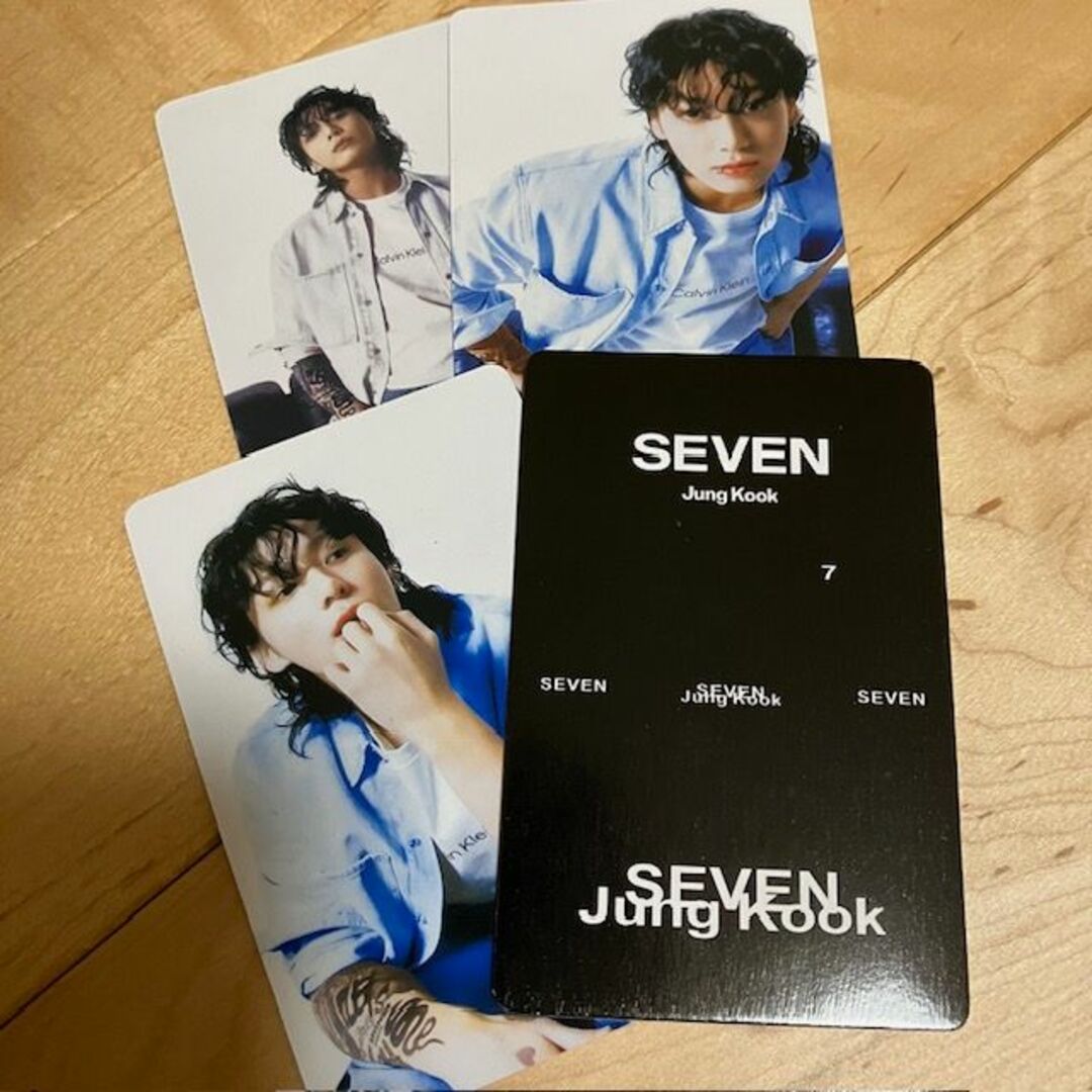 ジョングク　JUNGKOOK　トレカ3枚セット　SEVEN デニム　筋肉うさぎ | フリマアプリ ラクマ