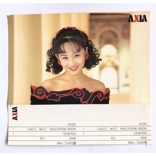 フジフイルム(富士フイルム)のレア！　浅香唯　AXIA  カセットラベル　送料無料(アイドルグッズ)