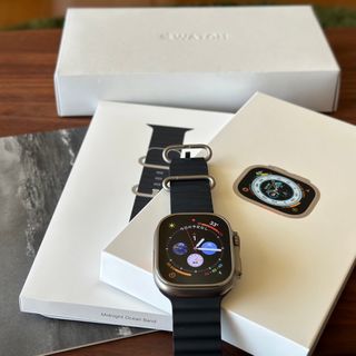 超美品★Apple Watch ultra ミッドナイトオーシャンバンド