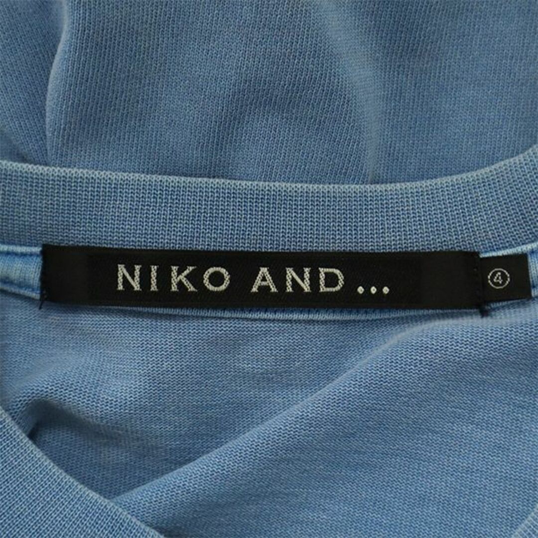 niko and...(ニコアンド)のニコアンド 半袖 Tシャツ 4 ブルー NIKO AND... ポケット付き メンズ 【中古】  【230801】 メール便可 メンズのトップス(Tシャツ/カットソー(半袖/袖なし))の商品写真