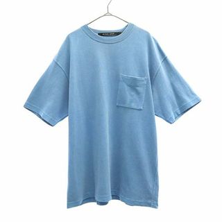 ニコアンド(niko and...)のニコアンド 半袖 Tシャツ 4 ブルー NIKO AND... ポケット付き メンズ 【中古】  【230801】 メール便可(Tシャツ/カットソー(半袖/袖なし))