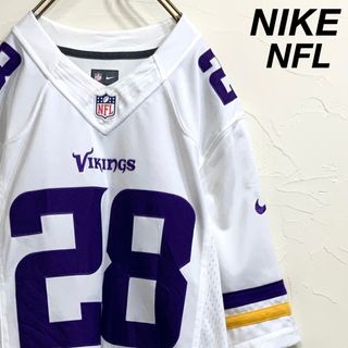 NIKE - NIKE NFL VIKINGS ゲームシャツ #28 Peterson