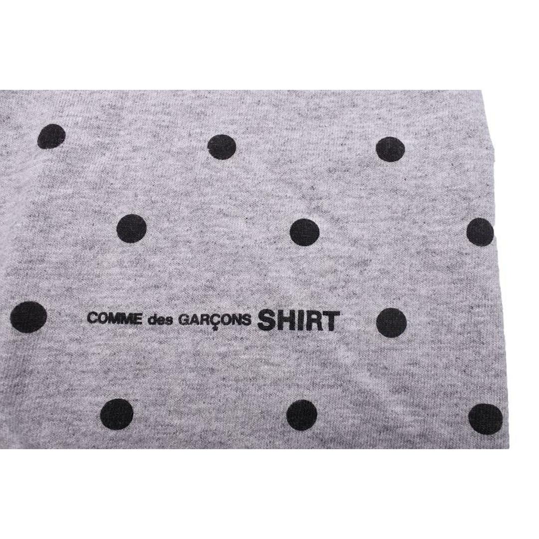 Supreme(シュプリーム)の[USED/中古]Supreme シュプリーム 半袖Ｔシャツ シュプリーム×コムデギャルソン：Supreme COMME des GARCONS SHIRT Box Logo Tee ボックスロゴTシャツ グレー ドットTシャツ グレー ブラック コットン ポリエステル M 10519－210810－0155 中古 ai-tdc-004616 レディースのトップス(Tシャツ(半袖/袖なし))の商品写真