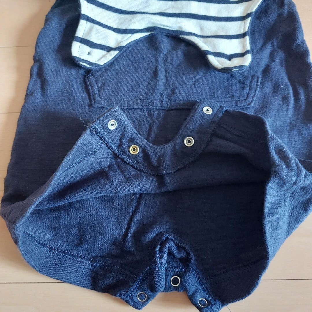 babyGAP(ベビーギャップ)のGAP　baby　ロンパース　紺色 キッズ/ベビー/マタニティのベビー服(~85cm)(ロンパース)の商品写真