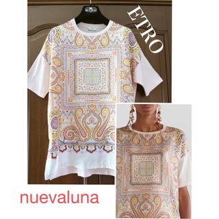 エトロ(ETRO)の明日終了 値下げ セール☆極美品 10万 ETRO エトロ 洗練 上品 トップス(Tシャツ(半袖/袖なし))