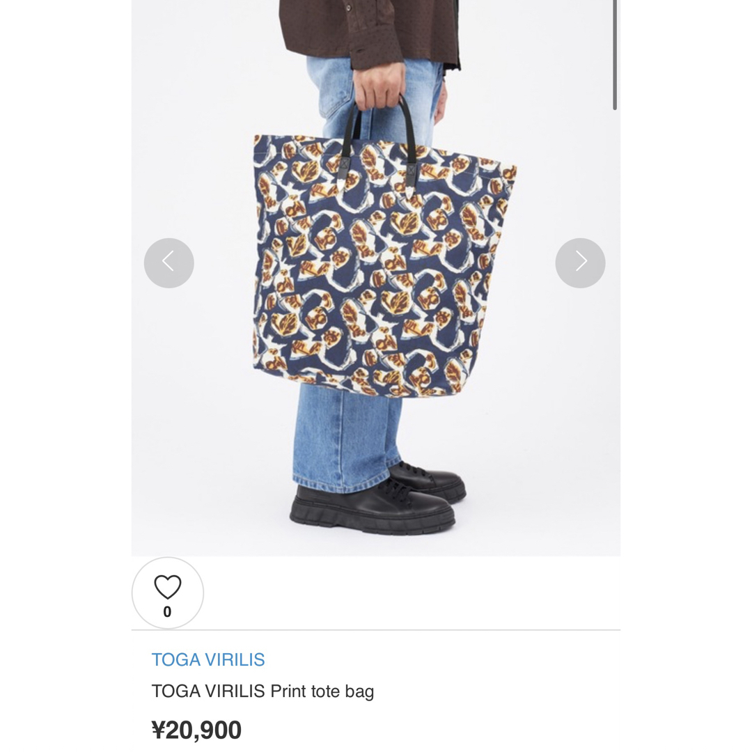 TOGA VIRILIS(トーガビリリース)のTOGA VIRILIS トートバッグ【かんざき様専用】 レディースのバッグ(トートバッグ)の商品写真