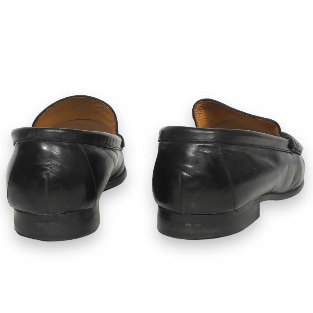 ローファー 24.5 本革 黒 ビジネスシューズ レザー メンズ JJ480 メンズの靴/シューズ(スリッポン/モカシン)の商品写真