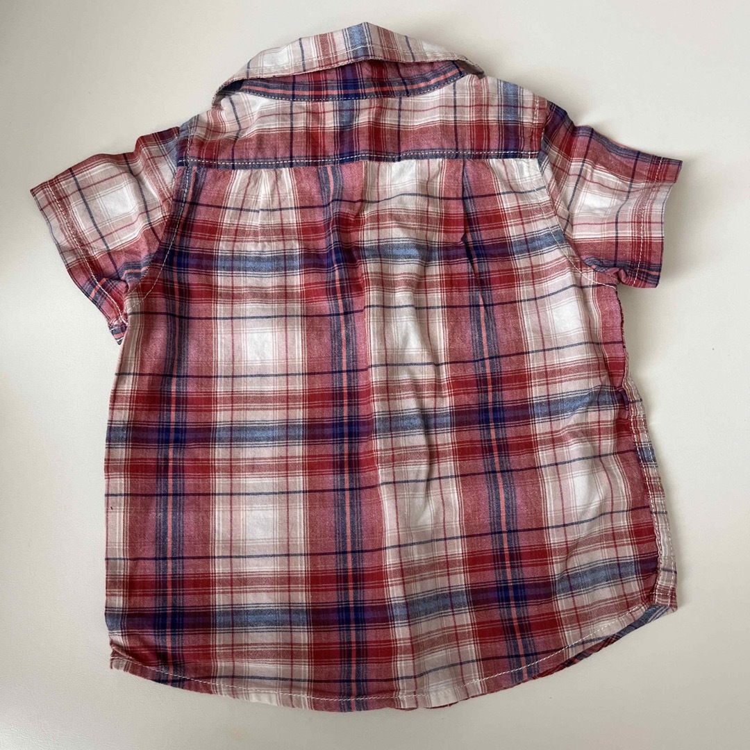 babyGAP(ベビーギャップ)の子ども服　チェックシャツ　80センチ GAP キッズ/ベビー/マタニティのベビー服(~85cm)(シャツ/カットソー)の商品写真