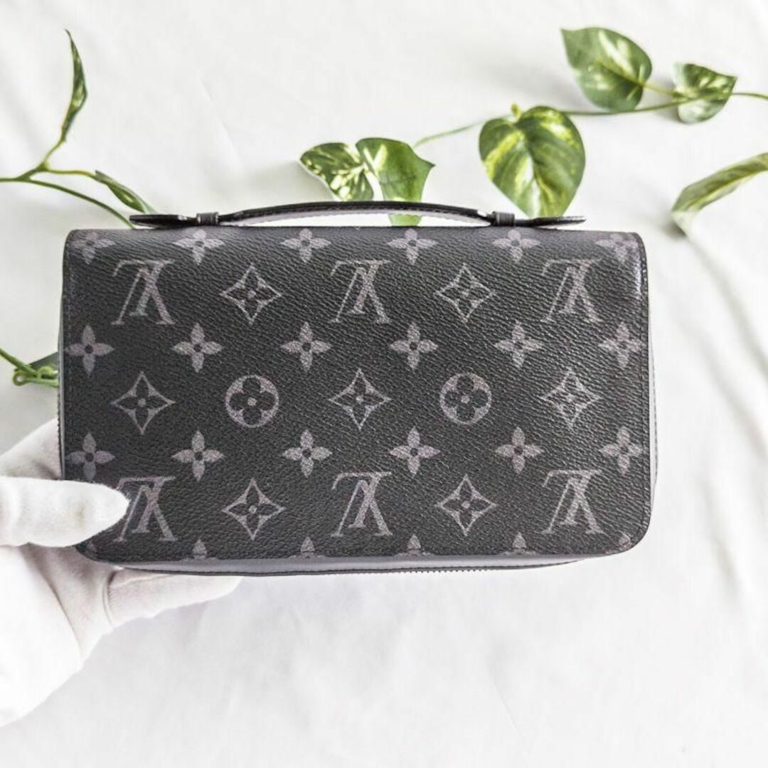 美品 ルイヴィトン ジッピーXL モノグラム エクリプス 長財布