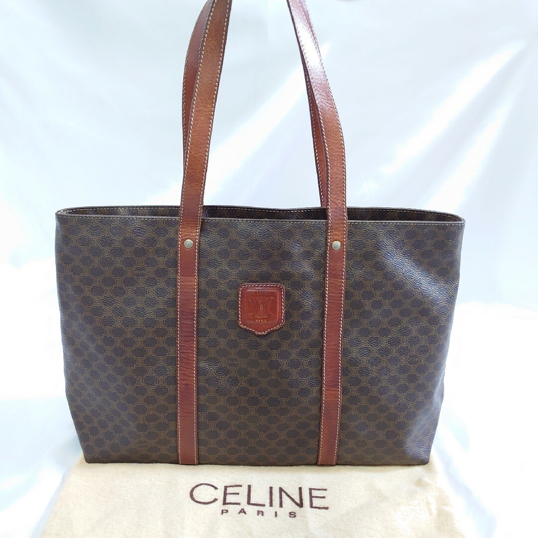 CELINE マカダム柄 トートバッグレディース