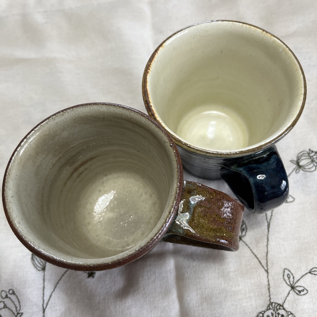 【新品 未使用】沖縄 やちむん 食器 マグカップ 2こset 【新品 未使用】沖縄 やちむん 食器 マグカップ 2こset