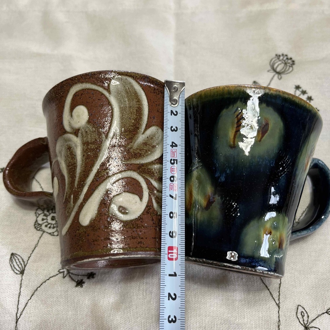 【新品 未使用】沖縄 やちむん 食器 マグカップ 2こset 【新品 未使用】沖縄 やちむん 食器 マグカップ 2こset
