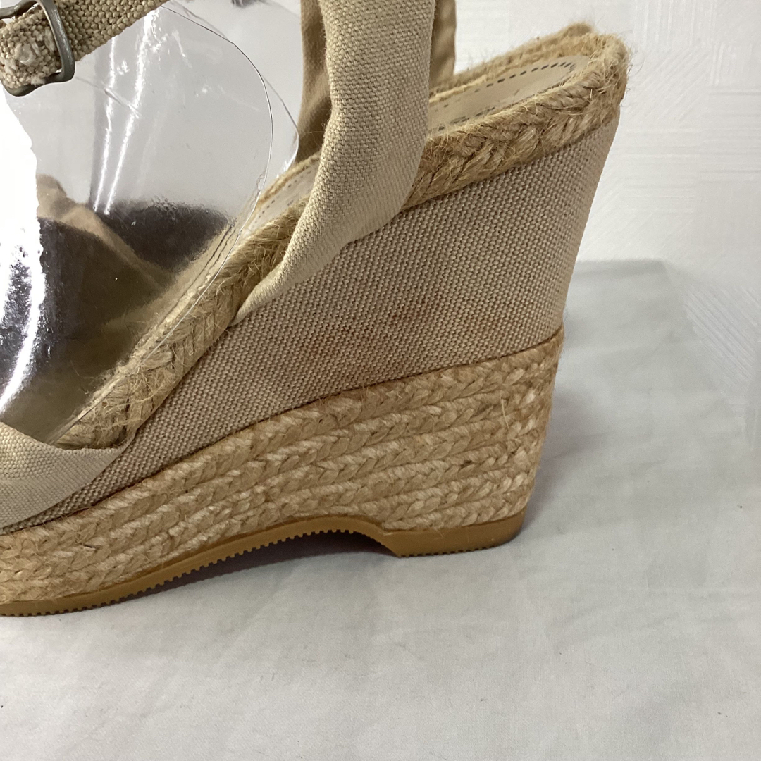 スペイン製　ウエッジサンダル　ベージュ レディースの靴/シューズ(サンダル)の商品写真