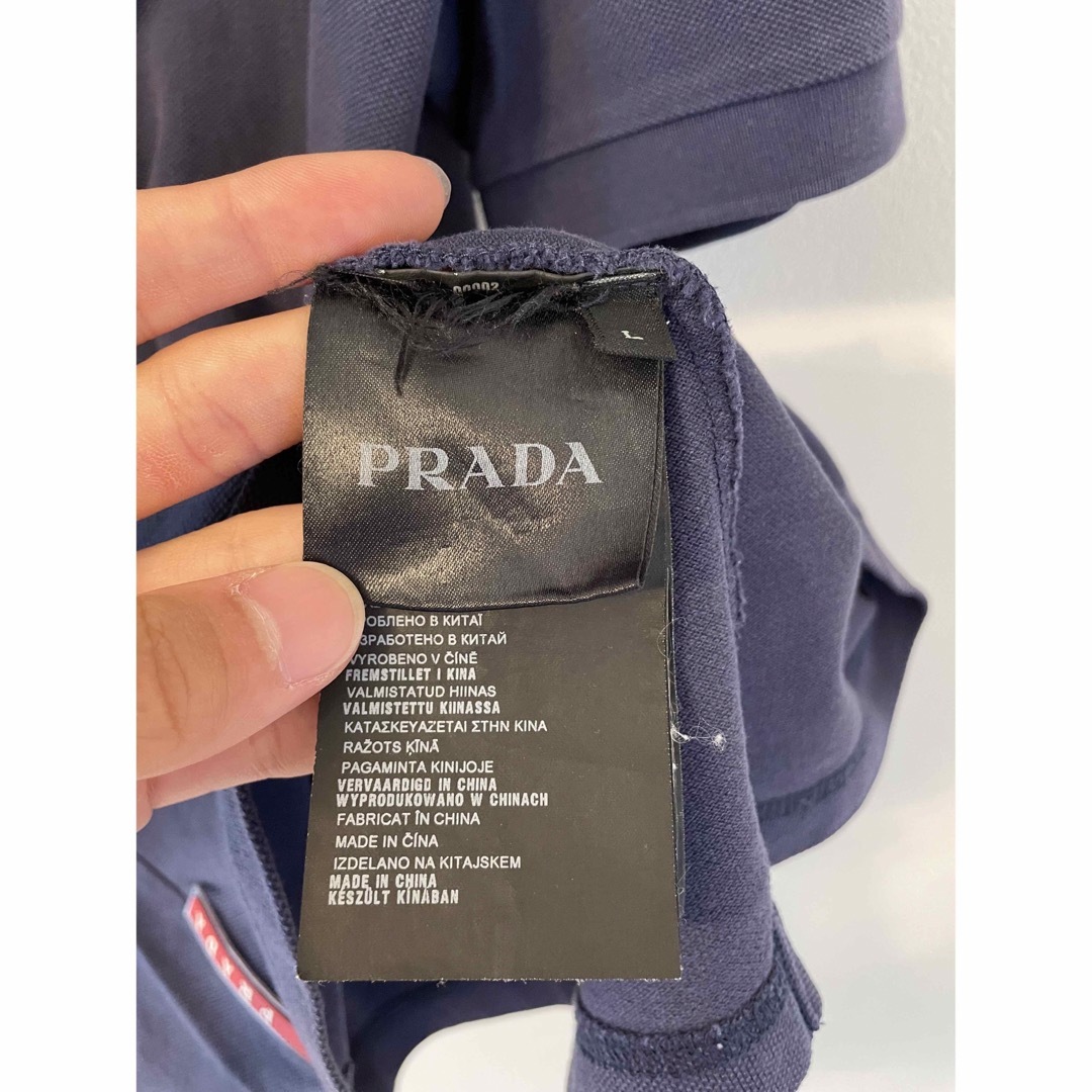 PRADA - Prada Sport プラダ スポーツ ポロシャツ 赤タグ ロゴタグの