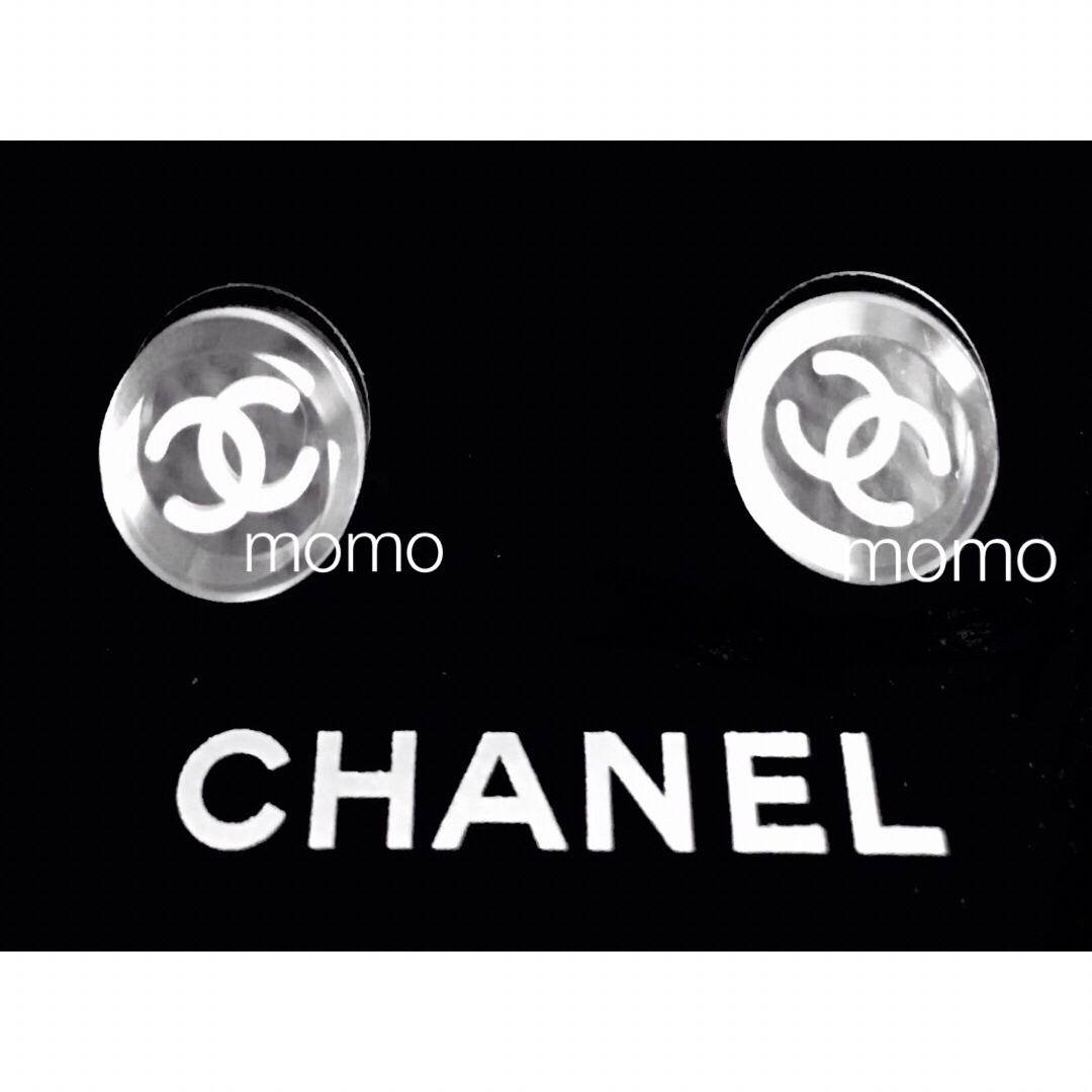 ???????? 美品 CHANEL シャネル クリア  ココマーク　ミラー  ピアス ????????CHANELピアス