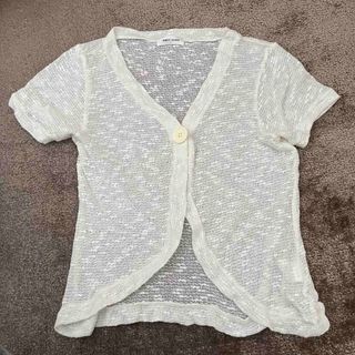 半袖カーディガン　羽織　カットソー　アンサンブル(カーディガン)