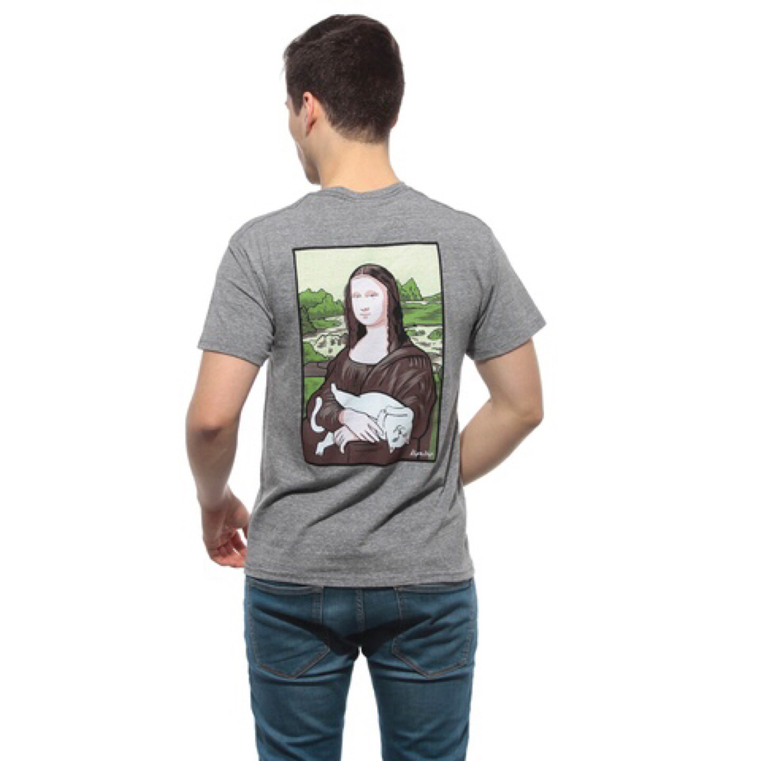 Tシャツ/カットソー(半袖/袖なし)RIPNDIP Tシャツ L nermal Lisa pocket teeグレー