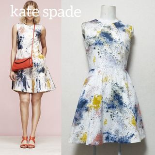 ケイトスペードサタデー(KATE SPADE SATURDAY)の【kate spade】ペイントプリント フレアミニワンピ(ミニワンピース)