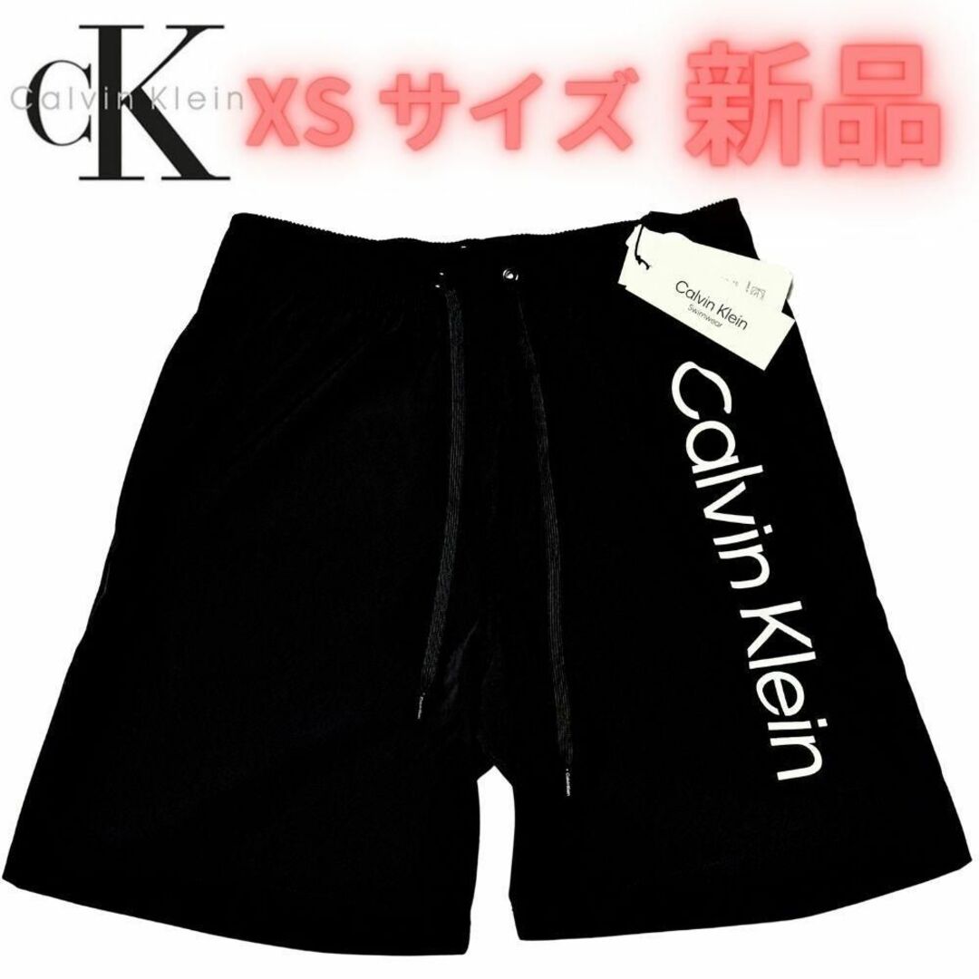 Lサイズ☆カルバンクライン CalvinKlein 水着 ハーフパンツ メンズ黒