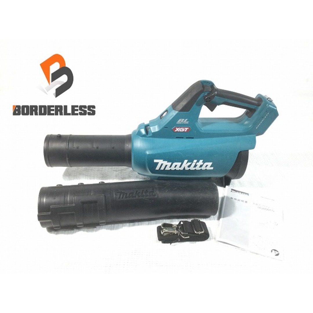 ☆比較的綺麗☆ makita マキタ 40Vmax充電式ブロワ MUB001GZ 本体 取扱説明書付 未使用(肩掛けベルト)付 ブロワー 送風機 70835