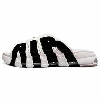 ナイキ(NIKE)のNIKE Air More Uptempo Slide 白 黒 27cm(サンダル)