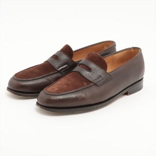 ジョンロブ(JOHN LOBB)のジョンロブ  レザー×スエード 6 1/2 ブラウン メンズ ローファー(その他)