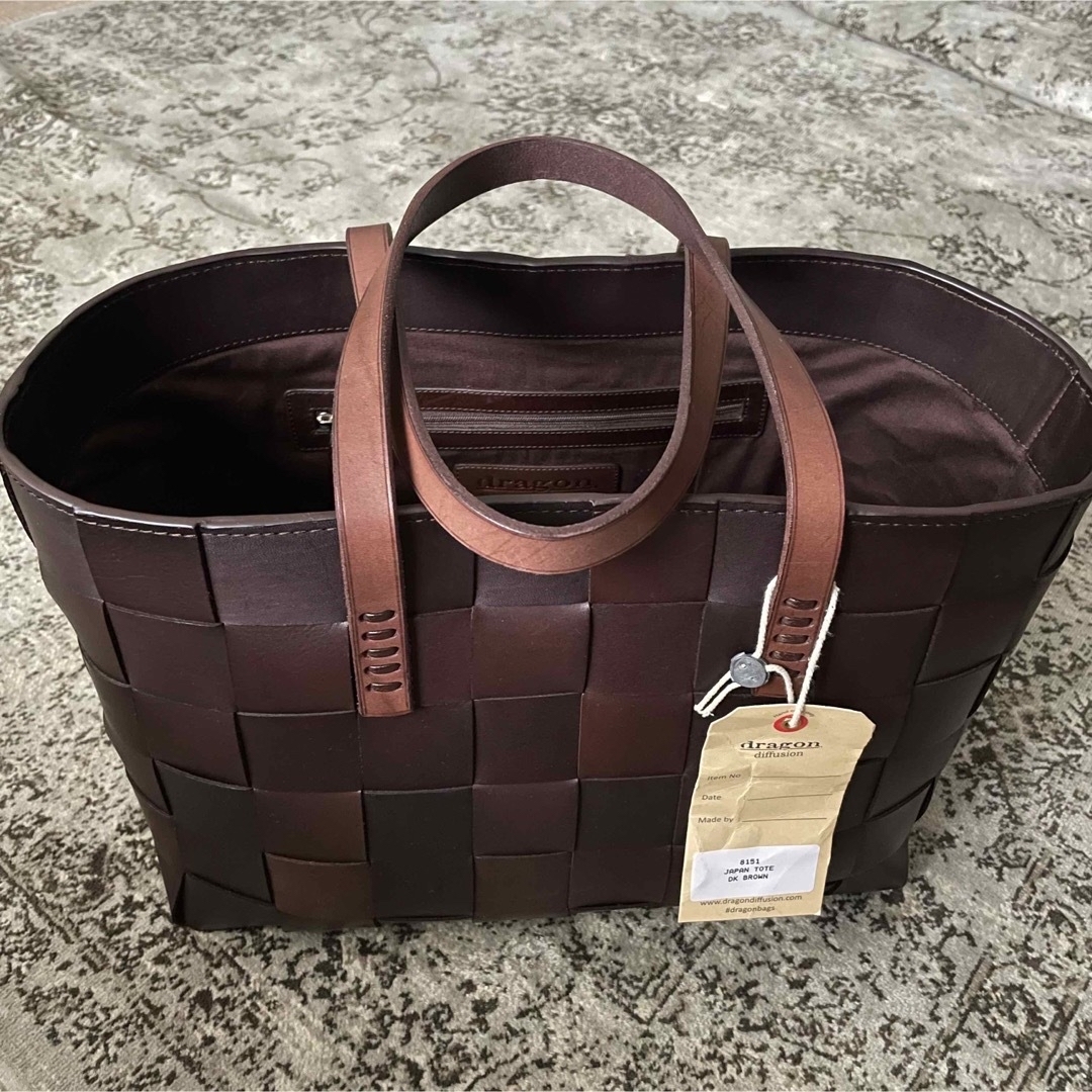 Dragon Diffusion - dragon diffusion JAPAN TOTE ダークブラウン 未