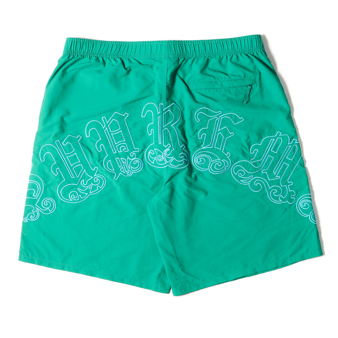 メンズSupreme シュプリーム パンツ サイズ:XL 23SS オールドイングリッシュ ロゴ ナイロン ショーツ Old English Nylon Short グリーン ボトムス ズボン ショートパンツ 【メンズ】