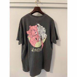 セーラームーン　スターライツ　Tシャツ　M 実寸はLぐらい　黒　アニメT *