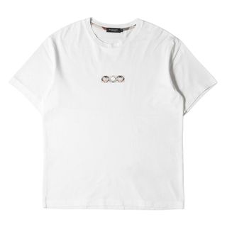 ブラックレーベルクレストブリッジ(BLACK LABEL CRESTBRIDGE)のBLACK LABEL CRESTBRIDGE ブラック レーベル クレストブリッジ Tシャツ サイズ:M チェック ボックスロゴ クルーネック 半袖 Tシャツ 51P11-401-02 BOX LOGO ホワイト 白 トップス カットソー【メンズ】【中古】(Tシャツ/カットソー(半袖/袖なし))