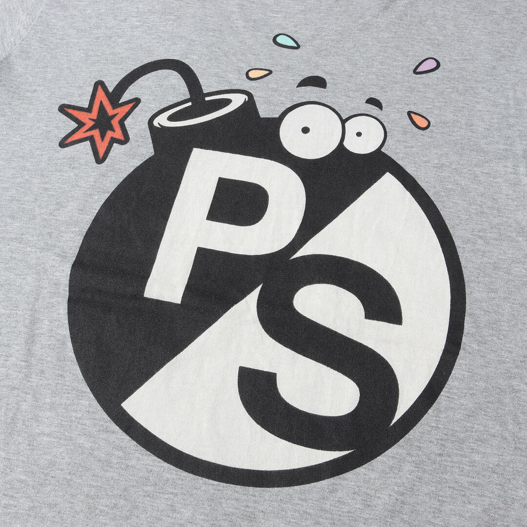 Paul Smith(ポールスミス)のPaul Smith ポールスミス Tシャツ サイズ:M ロゴ ボム グラフィック クルーネック 半袖 Tシャツ PS LOGO BOMB PRINT T-SHIRTS 172541 011R PS グレー トップス カットソー 【メンズ】【中古】 メンズのトップス(Tシャツ/カットソー(半袖/袖なし))の商品写真