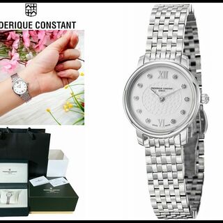 フレデリックコンスタント(FREDERIQUE CONSTANT)の定価122,100 新品 フレデリックコンスタント 10P ダイヤモンド 腕時計(腕時計)