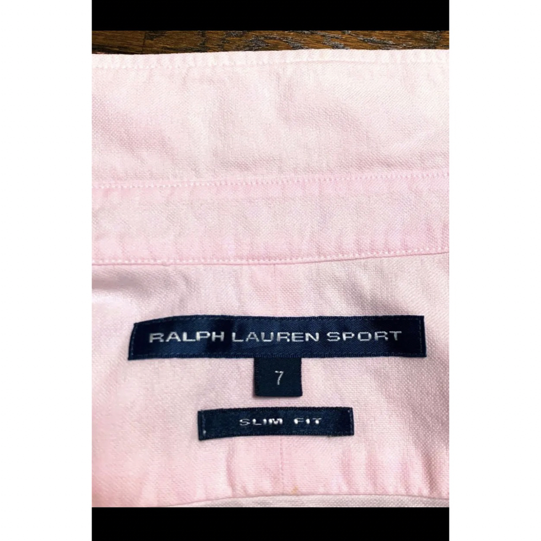 Ralph Lauren(ラルフローレン)の【希少カラー パステルピンク】 ラルフローレン 半袖 シャツ XS S 1397 レディースのトップス(シャツ/ブラウス(半袖/袖なし))の商品写真