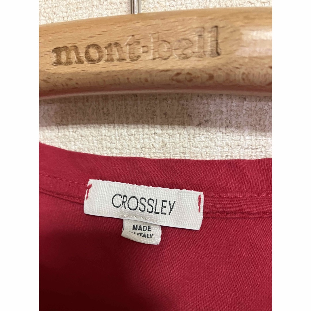 CROSSLEY クロスリー　Tシャツ　カットソー　イタリア製　オーバーサイズ レディースのトップス(Tシャツ(半袖/袖なし))の商品写真