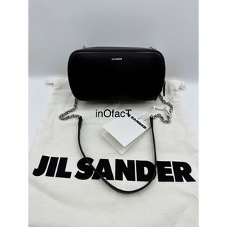 ジルサンダー(Jil Sander)のブラック JIL SANDER 23SS チェーン ショルダーバッグ レザー(ショルダーバッグ)